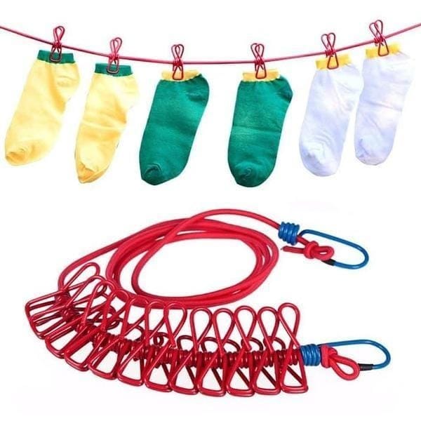 Elastic Cloth Drying Hanging Clothesline Rope