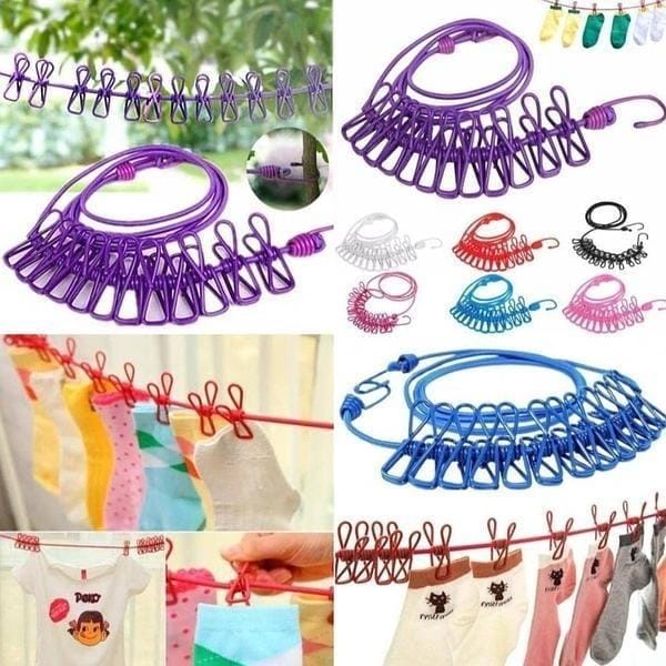 Elastic Cloth Drying Hanging Clothesline Rope