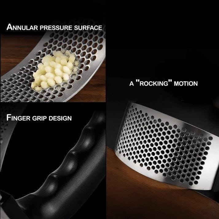 Stainless Steel Garlic Press - 1 Pc Easy to Use, Ergonomic Design for User Comfort